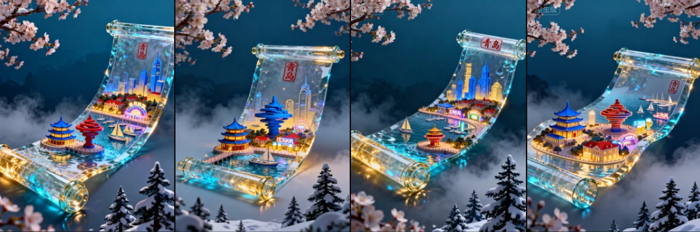 把整座城市装进会发光的玻璃卷轴(零基础上手「国潮立体长卷」AI 绘画通用教程(青岛/重庆/苏州/长沙/西安 全覆盖)) 把整座城市装进会发光的玻璃卷轴(零基础上手「国潮立体长卷」AI 绘画通用教程(青岛/重庆/苏州/长沙/西安 全覆盖))