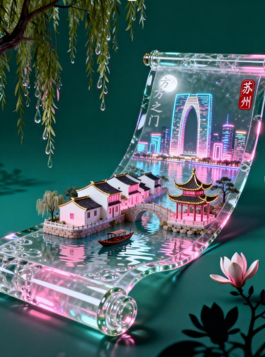 把整座城市装进会发光的玻璃卷轴(零基础上手「国潮立体长卷」AI 绘画通用教程(青岛/重庆/苏州/长沙/西安 全覆盖)) 把整座城市装进会发光的玻璃卷轴(零基础上手「国潮立体长卷」AI 绘画通用教程(青岛/重庆/苏州/长沙/西安 全覆盖))