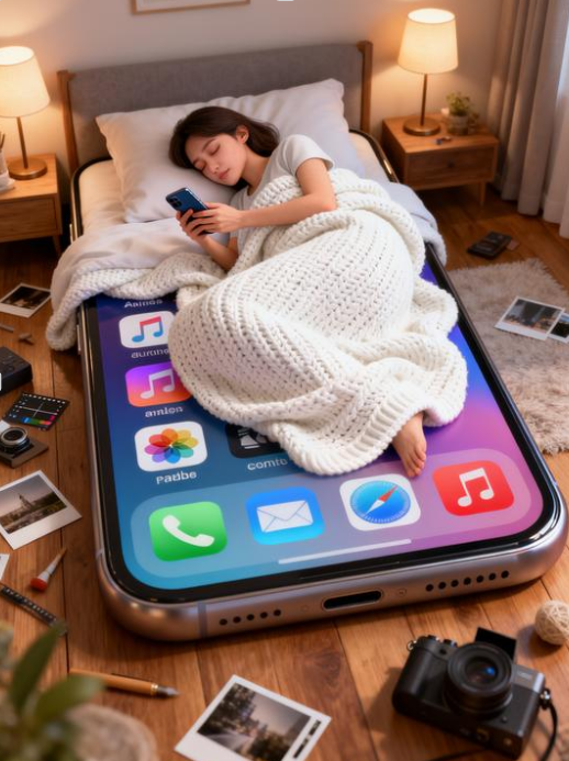 用 AI 把“我睡在手机上”做成超现实大片——文生图完整教程 用 AI 把“我睡在手机上”做成超现实大片——文生图完整教程