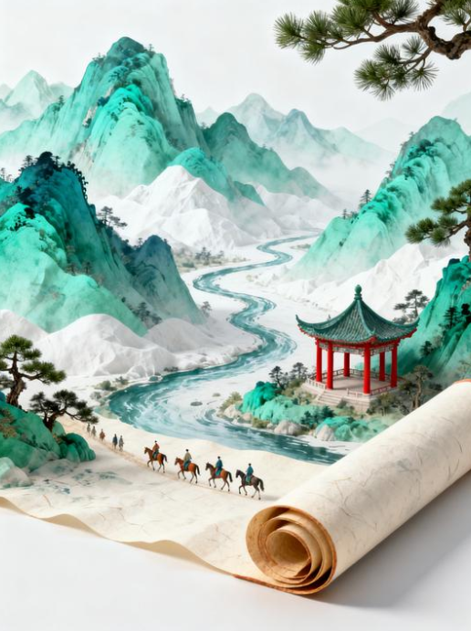 【超详细】AI 复活《千里江山图》,0 基础到 4K 卷轴级「青绿山水」 【超详细】AI 复活《千里江山图》,0 基础到 4K 卷轴级「青绿山水」