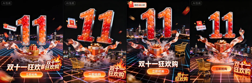 一篇搞定!AI 生成创意「3D 双十一购物图标」全风格硬核教程 一篇搞定!AI 生成创意「3D 双十一购物图标」全风格硬核教程