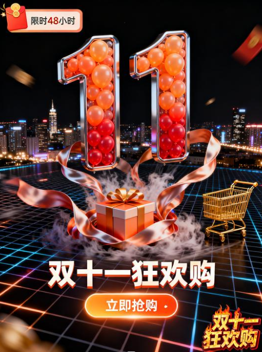 一篇搞定!AI 生成创意「3D 双十一购物图标」全风格硬核教程 一篇搞定!AI 生成创意「3D 双十一购物图标」全风格硬核教程