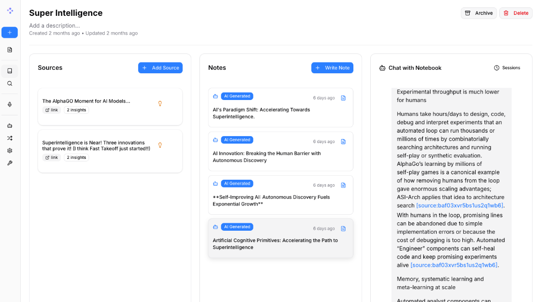 开源版 NotebookLM 来了!Open Notebook 让 AI 知识管理更自由 开源版 NotebookLM 来了!Open Notebook 让 AI 知识管理更自由
