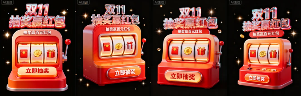 AI直出9种电商双11常用弹窗UI设计 AI直出9种电商双11常用弹窗UI设计