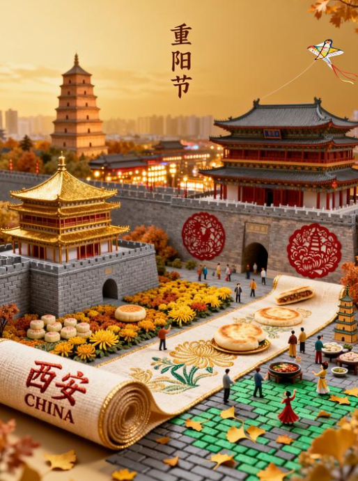 3D立体重阳节海报生成教程:用AI绘出盛京秋韵与人文长卷 3D立体重阳节海报生成教程:用AI绘出盛京秋韵与人文长卷