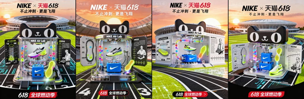 用 AI 秒出 C4D 级电商主图——「品牌 × 平台」节日海报全流程教程 用 AI 秒出 C4D 级电商主图——「品牌 × 平台」节日海报全流程教程