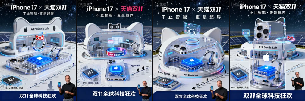 用 AI 秒出 C4D 级电商主图——「品牌 × 平台」节日海报全流程教程 用 AI 秒出 C4D 级电商主图——「品牌 × 平台」节日海报全流程教程