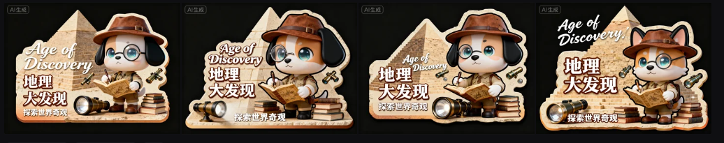 3D潮玩风地理大发现异形卡片制作全教程 3D潮玩风地理大发现异形卡片制作全教程