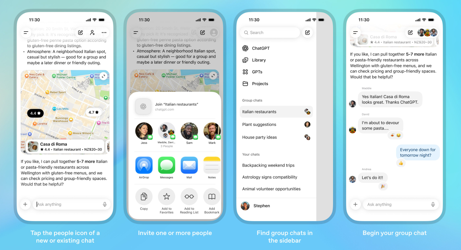 ChatGPT 群聊功能正式试点:AI 从“个人助手”迈向“多人协作伙伴” ChatGPT 群聊功能正式试点:AI 从“个人助手”迈向“多人协作伙伴”