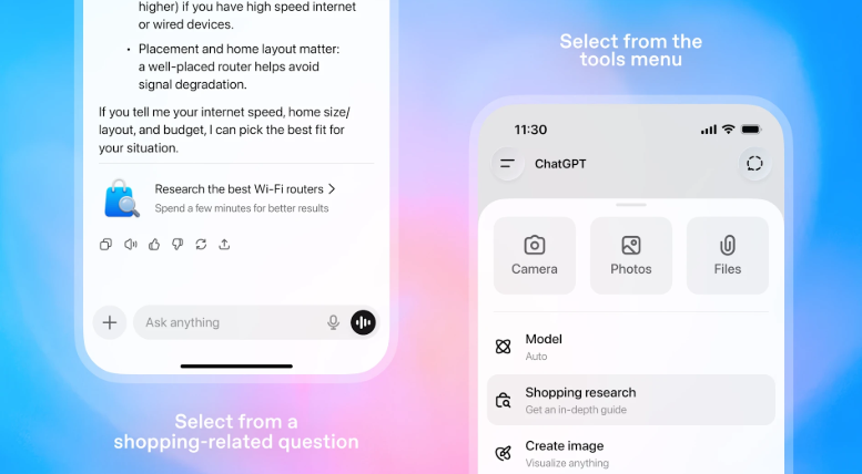 ChatGPT 推出全新“购物研究”功能:你的 AI 私人购物顾问正式上线 ChatGPT 推出全新“购物研究”功能:你的 AI 私人购物顾问正式上线