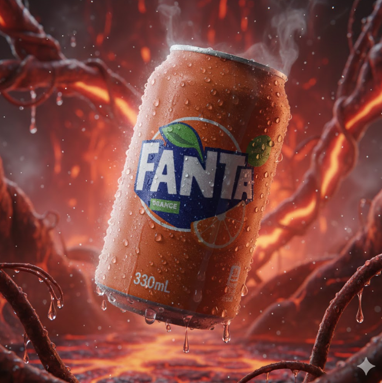 使用AI生成超现实饮料罐广告图的完整教程 使用AI生成超现实饮料罐广告图的完整教程