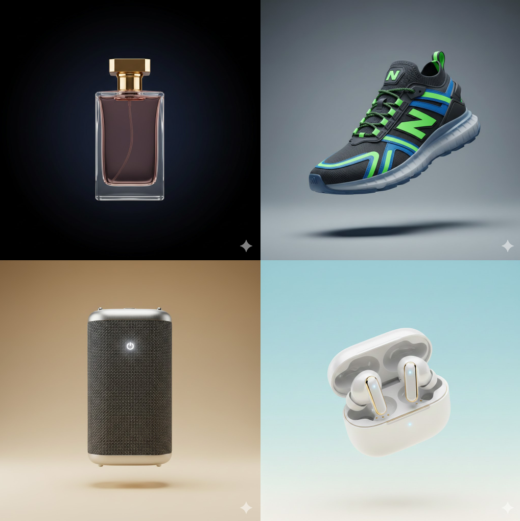 AI 生成高端悬浮产品摄影图教程:零重力广告大片风格 AI 生成高端悬浮产品摄影图教程:零重力广告大片风格