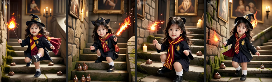 从文字到 8K 魔法大片：AI 生图《魔咒课的实践》超详细双语教程