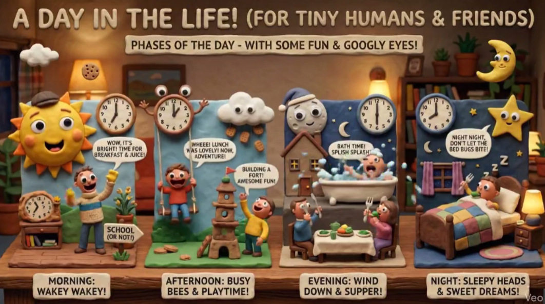 黏土小世界：小朋友的一天魔法手册