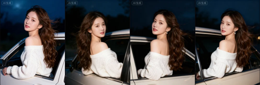 如何用AI完美复刻这张“靠窗吹风的暗调复古梦幻感”照片