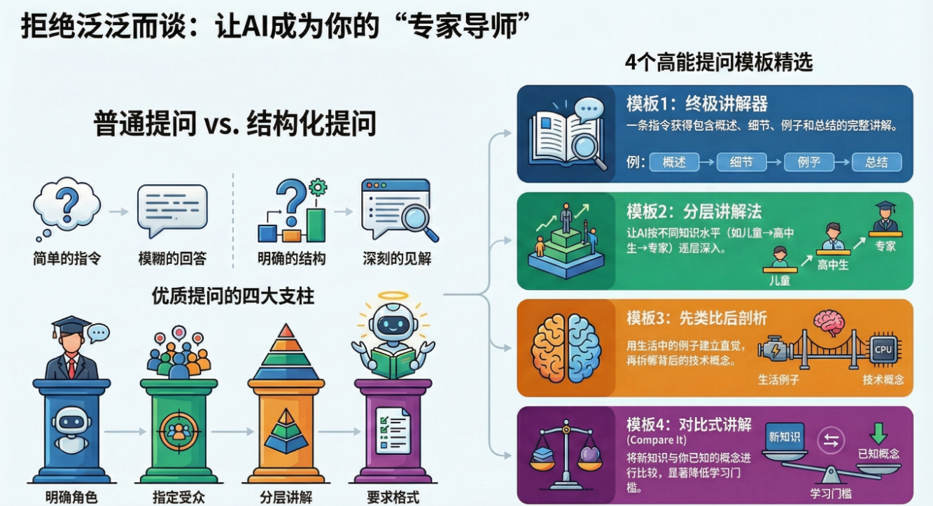 从模糊到透彻：用这 14 个 Prompt 解锁高质量 AI 讲解